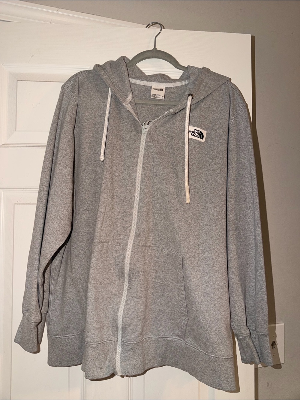The North Face Light Gray Women's Full-Zip Hoodie